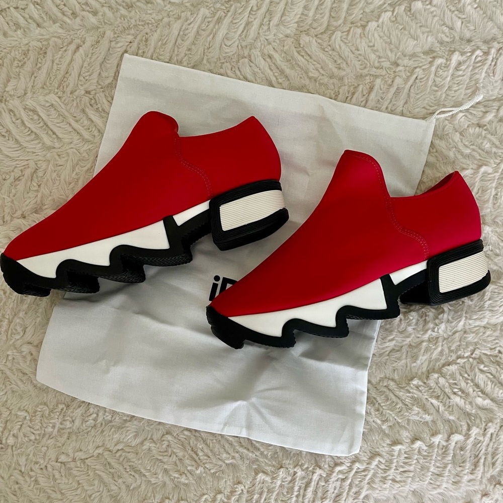 iRi NYC New Wes 1 Red Low Top Sneakers Made in Italy - Picture 5 of 7